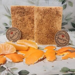 Handcrafted Soap Bar (2-Pack) Orange Scented - Gift